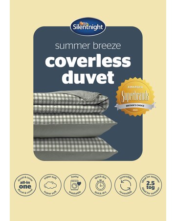 Silentnight Summer Breeze Seersucker Coverless 2.5 Tog Duvet and Pillowcase Set
