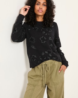 Fatface Embroidered Crew Sweat