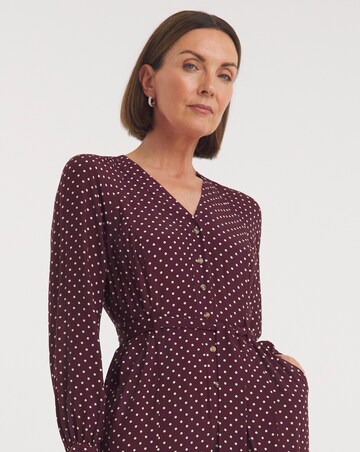 Whistles Lottie Spot Print Jumpsuit