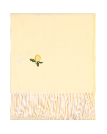 Furn. Fruits Leightweight Embroidered Throw