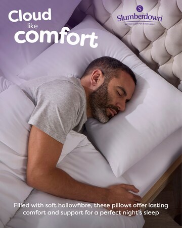 Slumberdown Comfy Home Medium Support Pillow - 2 Pack