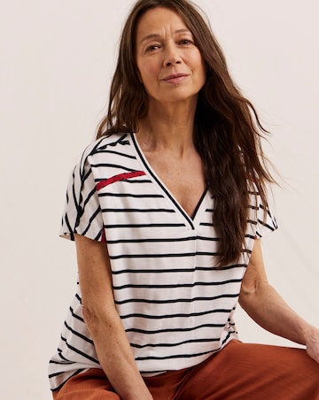 Julipa Cotton Trim T-Shirt