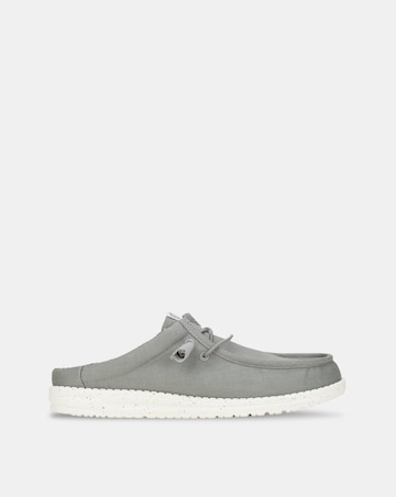 HeyDude Wally Slip Stretch Canvas Shoe - Grey