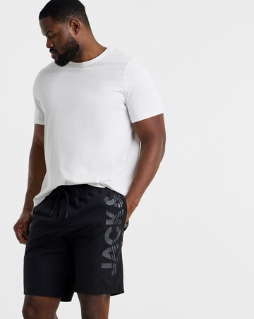Jack & Jones Maui Logo Swim Shorts - Black