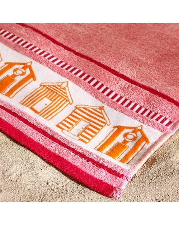 Catherine Lansfield Beach Huts XL Beach Towel