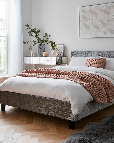 Hayden Crushed Velvet Bed Frame
