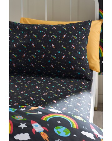 Catherine Lansfield Rainbow Rockets Fitted Sheet