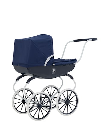 Bella Rosa Windsor Carriage Toy Pram - Navy
