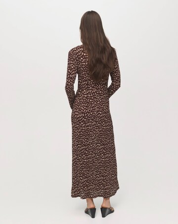 Mango Flare Sleeve Floal Midi Dress