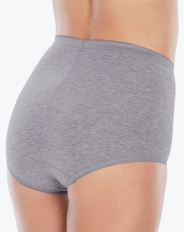 Sloggi (6 Pack) Basic Maxi Cotton Knickers Grey Mix