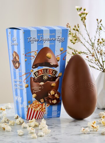 Baileys Milk Chocolate Easter Egg with Caramelised Popcorn 230g
