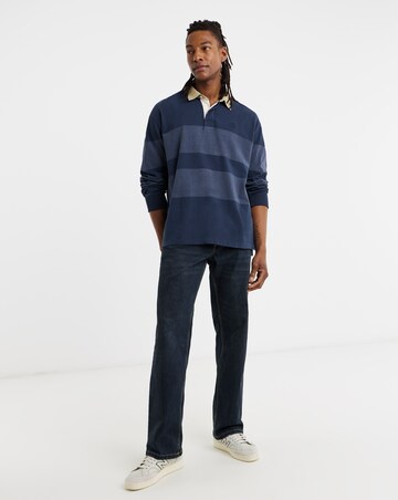 Timberland Long Sleeve Striped Rugby Polo Shirt