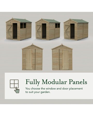 4LIFE Apex Shed 7x5 - Double Door - 2 Window (Home Delivery)