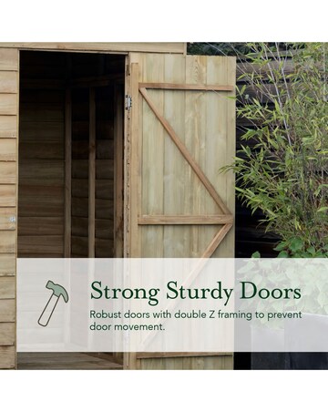 4LIFE Pent Shed 6x3 - Single Door - No Windows (Home Delivery)