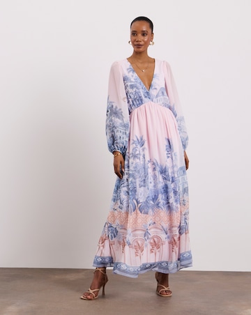 Joanna Hope Printed Volume Maxi Dress