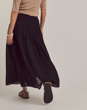 Anthology Pleat Tuck Midi Skirt