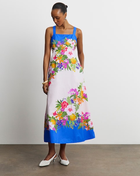 Joanna Hope Printed Cotton Prom Dress
