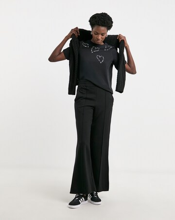 Pure Cotton Black Heatseal T-shirt