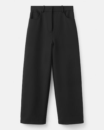 Mango Mid-Rise Wide Leg Suit Trouser