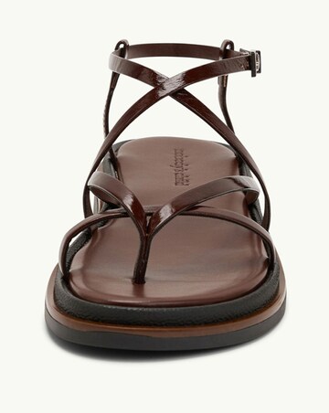 Nobodys Child Brown Leather Strappy Sandals - Standard Fit (D)