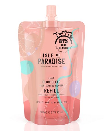 Isle of Paradise Light Glow Clear Mousse Refill Pouch 200ml