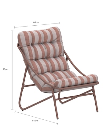 Charles Bentley Truffle Stripe Bistro Set