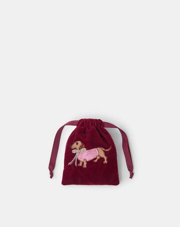 Accessorize Sausage Dog Drawstring Pouch
