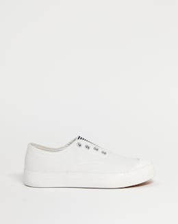 Canvas Slip On Shoe - Extra Wide Fit (EEE)