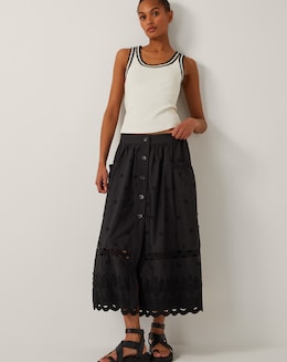 Monsoon Esme Floral Midi Skirt
