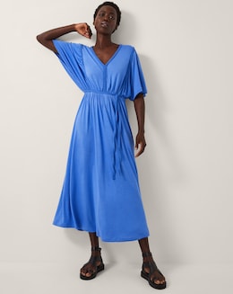 Monsoon Paula Braided Jersey Midi Dress