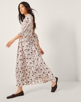 Monsoon Jacqueline Floral Midi Dress