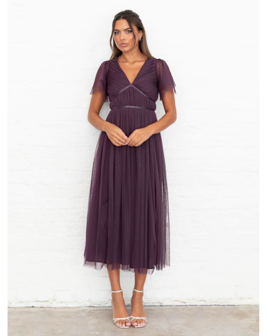 anaya with love bridesmaid dresses Anaya With Love Recycled Frosty Green One Shoulder Maxi Dress – Maya Deluxe main image 0