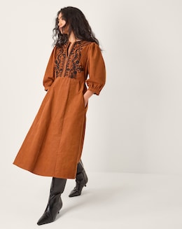 Monsoon Leah Corduroy Midi Dress