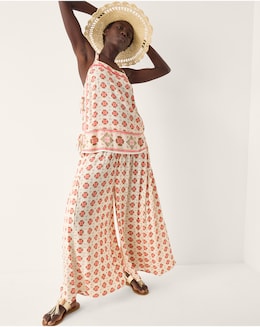 Monsoon Maddie Floral Print  Trousers