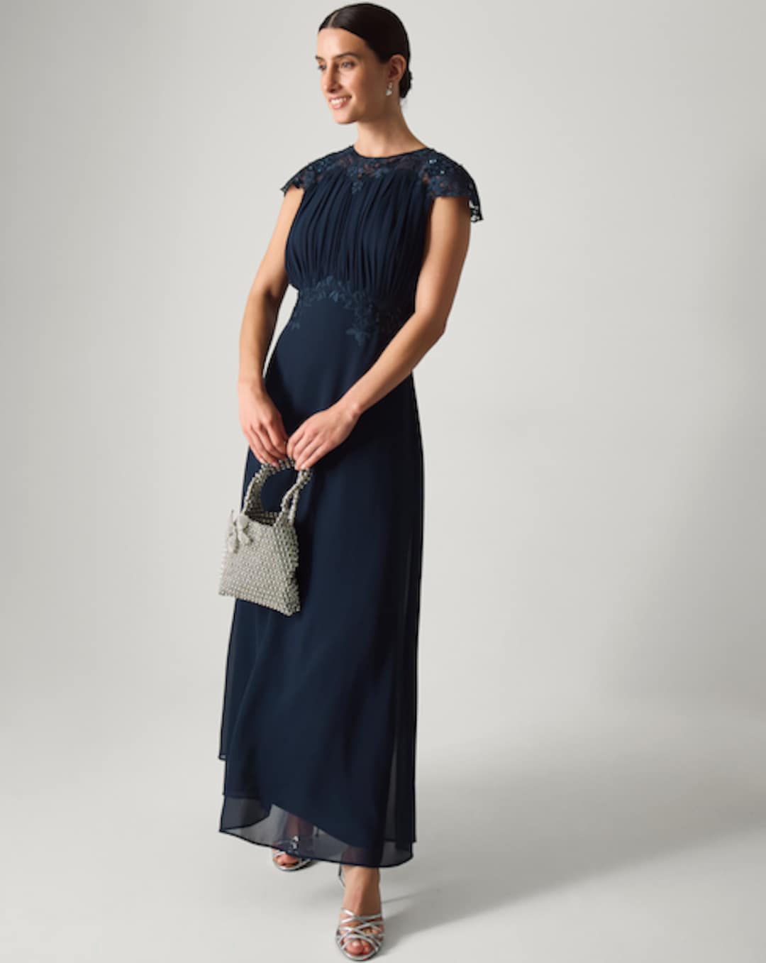 monsoon chiffon dress Buy Monsoon Light Blue Jodie Ruffle Cape Chiffon Maxi Dress from Next USA
