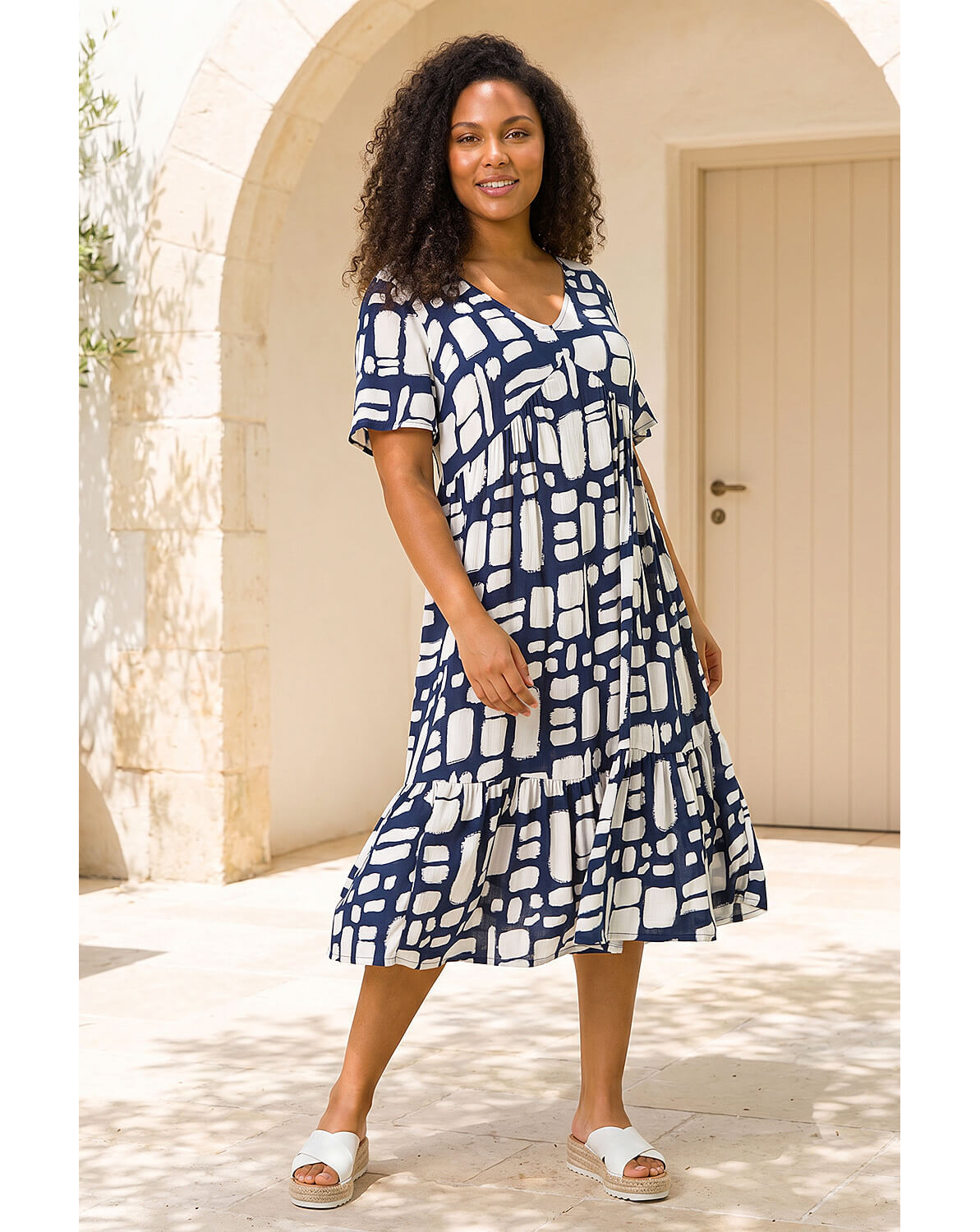 herlipto Marbella Panel Printed Dress カテゴリー 【公式通販】