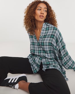 Check Oversized Shirt