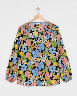 Julipa Shirred Shoulder Blouse