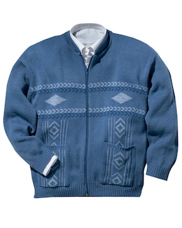 Premier Man Jacquard Zipper Cardigan Regular
