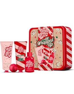 The Luxury Bathing Company All Wrapped Up Tin Set - Cocoa &amp; Vanilla Swirl