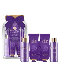 The Luxury Bathing Company Glass Jar Set - Lavender