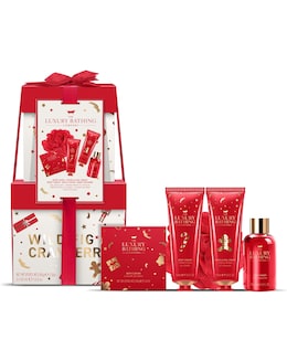 The Luxury Bathing Company Stacking Box Set - Wild  Fig &amp; Cranberry