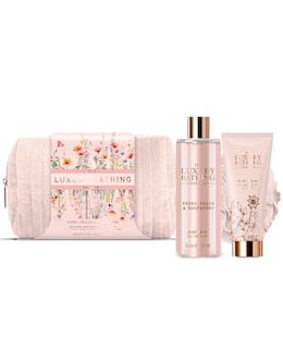 The Luxury Bathing Company Weekend Escape Set - Peony, Peach &amp; Raspberry