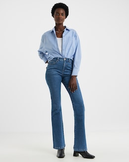 Mid Blue Magisculpt Bootcut Jeans