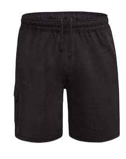 D555 Big &amp; Tall John Lightweight Cotton Cargo Shorts with Zipper Pockets - Black