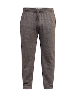 D555 Big &amp; Tall Albert Jogging Bottom with Open Hem and Zipper Pockets - Grey