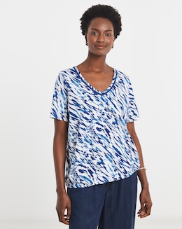 Bubble Hem Sleeve Top