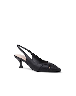 Paradox London Tegan Crystal Mesh Kitten Heel Shoes