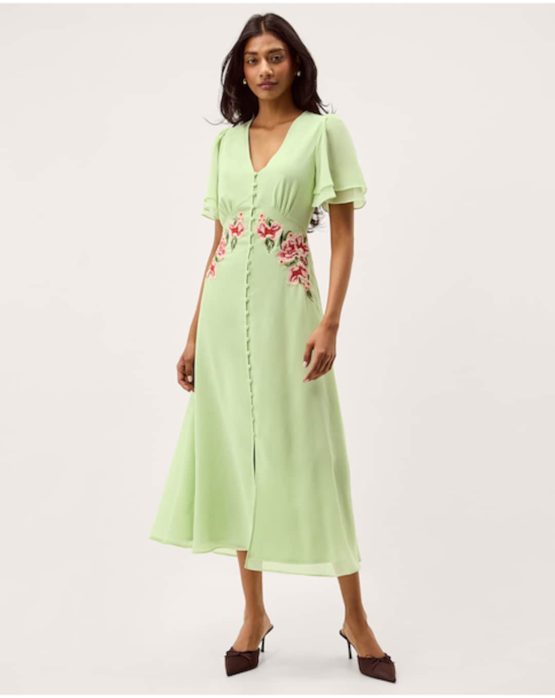 brayswick midi dress Ariven ASYM MIDI Dress - Powder PINK