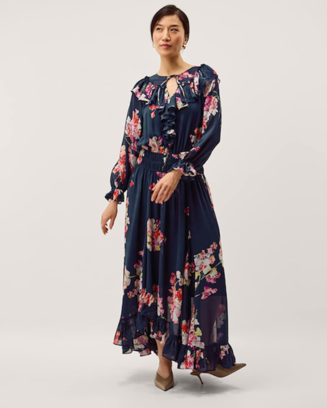 Monsoon Mona Angel Sleeve Maxi Dress | Ambrose Wilson